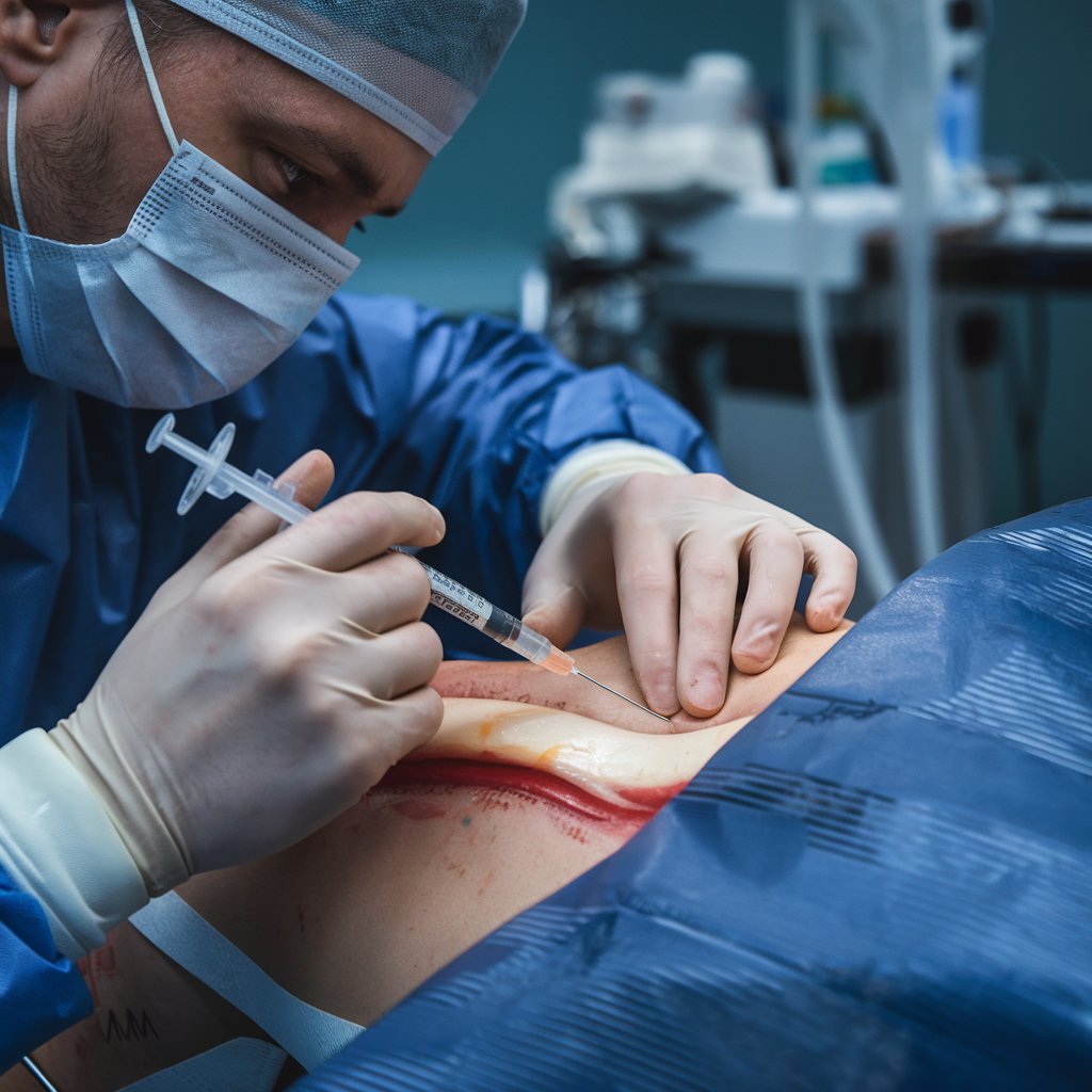 Giving Anesthesia Dr. Subrata Chakravarty